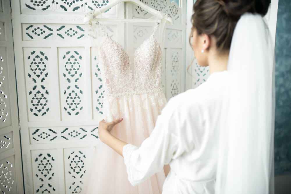 Wedding gown cleaning and preservation service
